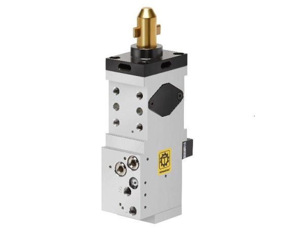 SDZ 40 F. Utilizado para prender componentes com ganchos em expansão e puxar mandril. Design muito compacto, força de tração 1000 N, curso de aperto de 10 mm.