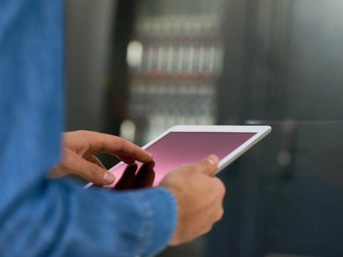 Computer Engineer Using Tablet
